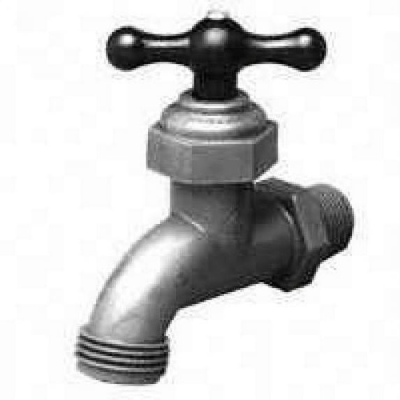 King Brothers Inc. SFT-0750-T 3/4-Inch Threaded PVC Sink Faucet with Hose End, Bronze
