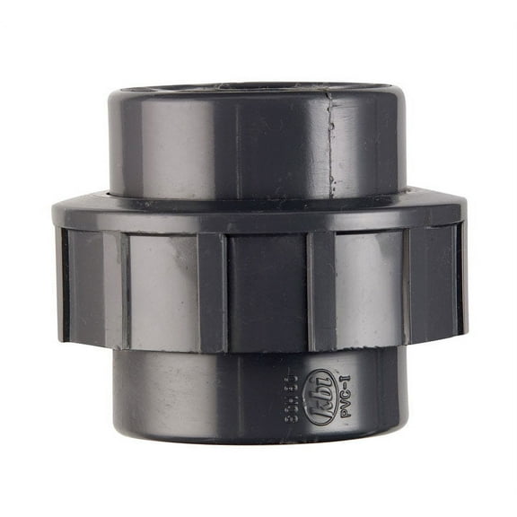 King Brothers Inc. U-2000-T 2-Inch Threaded PVC Schedule 80 Union, Gray