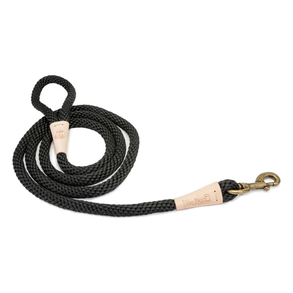 King Buck EZ-Connect Rope Leash, Black, 6 foot
