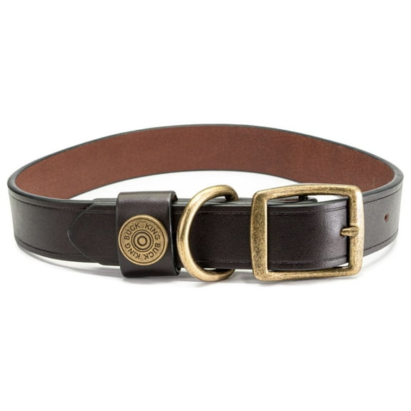 King Buck Premium Leather Collar, Leather, L/XL