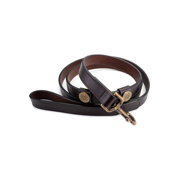 King Buck Premium Leather Leash, Leather, 6 foot