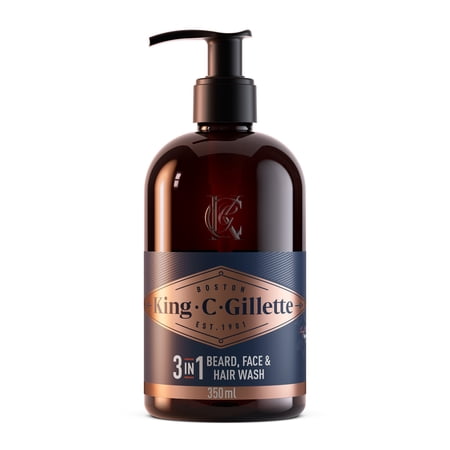 King C. Gillette Men's Beard and Face Wash, 11.8 oz