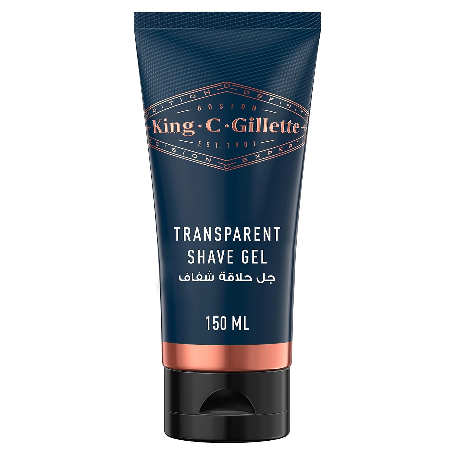 King C. Gillette Men's Transparent Shave Gel with Aloe Vera and White