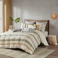 thumbnail image 2 of Royal Tradition Desiree 100% Cotton Duvet Cover Set – Floral, Full/Queen/King, 3-Piece, Soft & Machine Washable 2 of 2