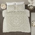 thumbnail image 1 of King/Cal King 3 piece Tufted Cotton duvet cover set, 1 of 4