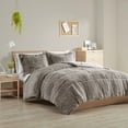 thumbnail image 1 of King/Cal King Shaggy Long Fur Comforter Mini Set, 1 of 4