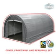 thumbnail image 1 of King Canopy 10 ft x 20 ft Silver Dome Carport Garage Cover And Front/Rear Wall Set, 1 of 1