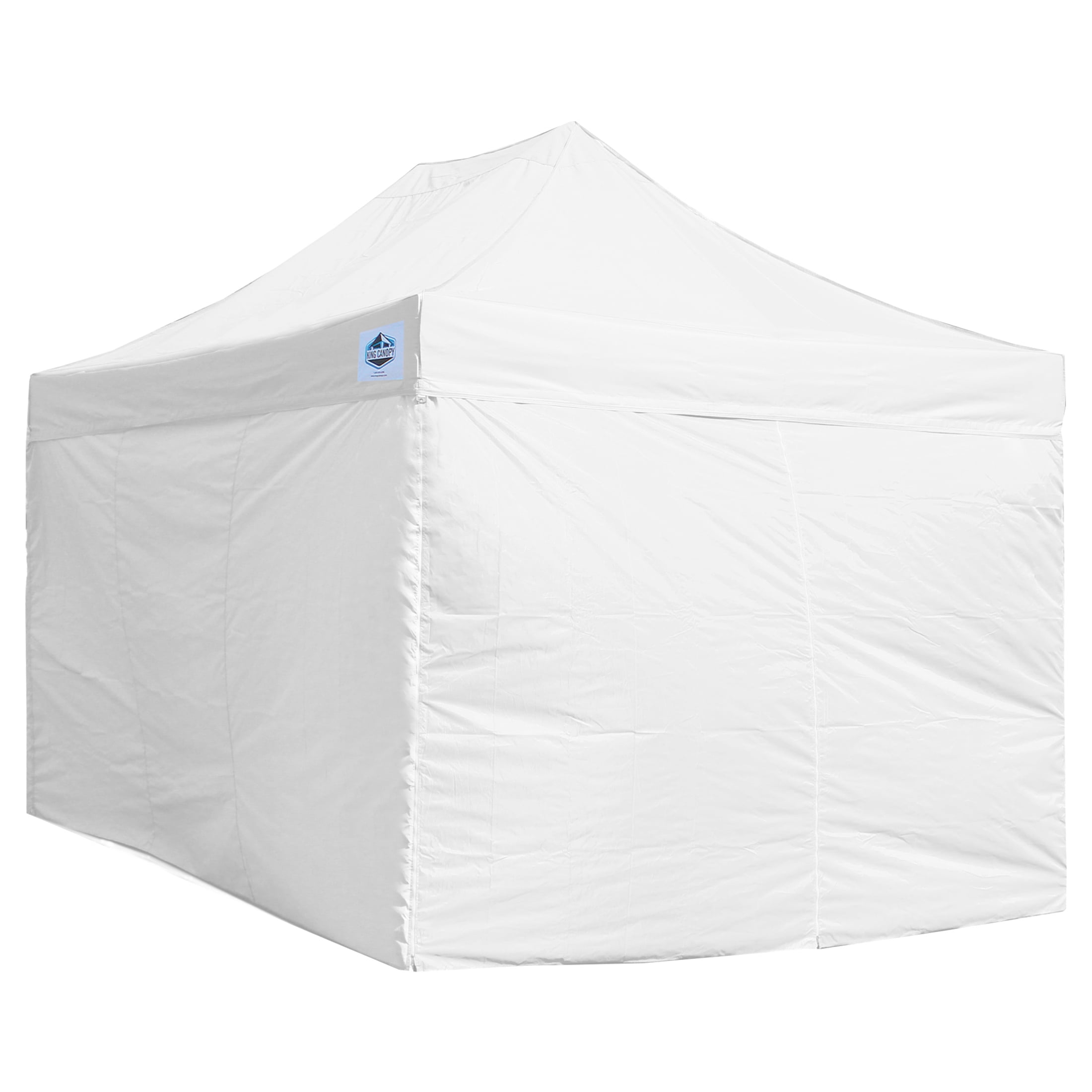 King Canopy 10' x 15' White Rectangle Outdoor Canopy Sidewall (4 Pack