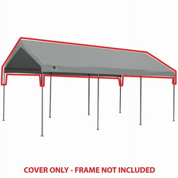 King Canopy 10ft x 20ft x 8ft Silver Carport