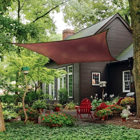 King Canopy 12 ft. Quadrilateral Sun Shade Sail, Square, Terracotta