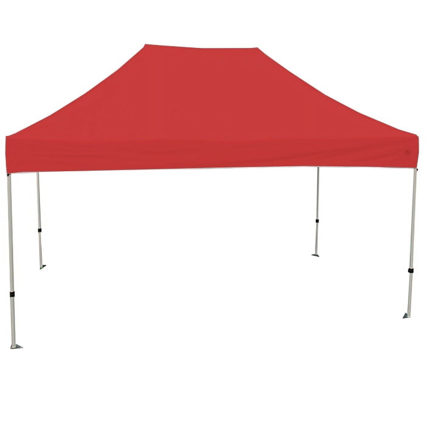 King Canopy ATHENA 10X15 WHITE FRAME Instant Pop Up Tent w/ RED Cover