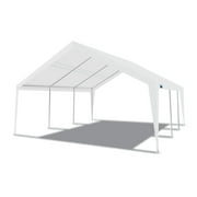 King Canopy Expandable Canopy 12 x 20 / 20 x 20, Steel Frame, 8-Leg, White