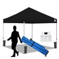 thumbnail image 1 of King Canopy Festival 10'x10' Instant Pop up Canopy with Weight Bags, 1-Inch Steel Frame, Black, 1 of 4
