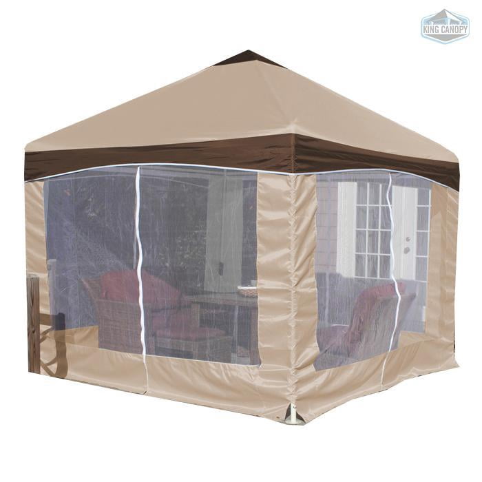 King Canopy Garden Party Backyard Gazebo 13'x13' 4-Leg, Caramel Crème