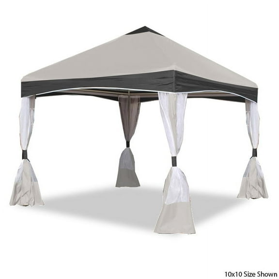 King Canopy Garden Party Backyard Gazebo 13'x13' 4-Leg, Stone Garden