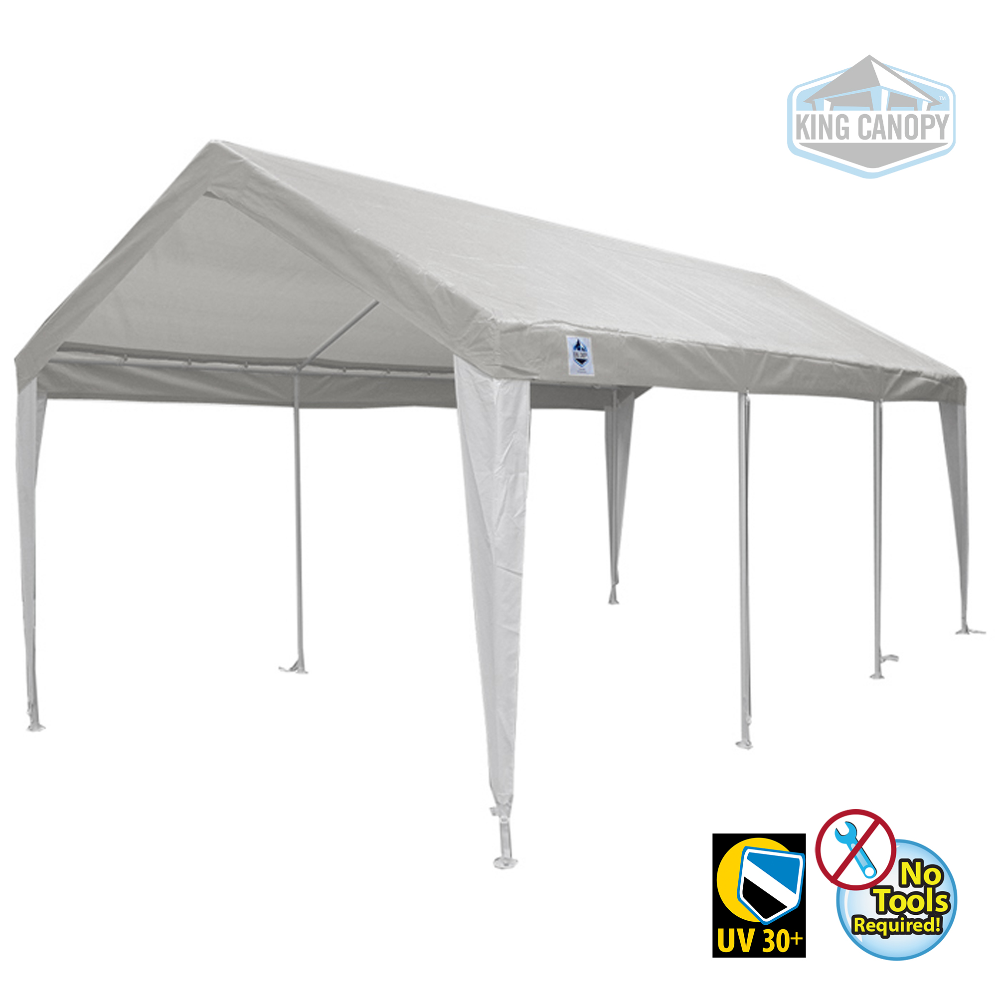 King Canopy Hercules 10x20 Canopy W Whitewhite Cover