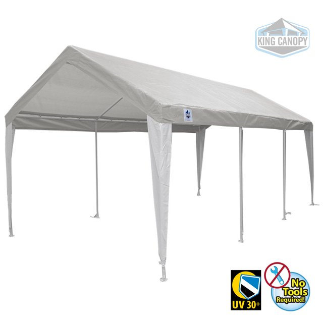 King Canopy HERCULES 10X20 Canopy w/ WHITE/WHITE Cover
