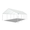 thumbnail image 1 of King Canopy  Hercules 18ft x 27ft, 2in Hammertone Steel Frame w/ buttons, 10-Leg, Carport, White, 1 of 8
