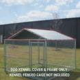 thumbnail image 1 of King Canopy Kennel Cover 10' x 10' , 1 3/8 in. Steel Frame, Silver, 1 of 11
