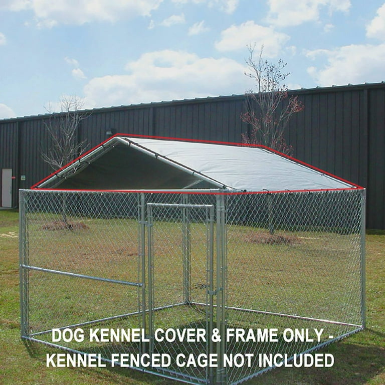 King Canopy 10'x10' Outdoor Dog Kennel Shade Cover with Steel