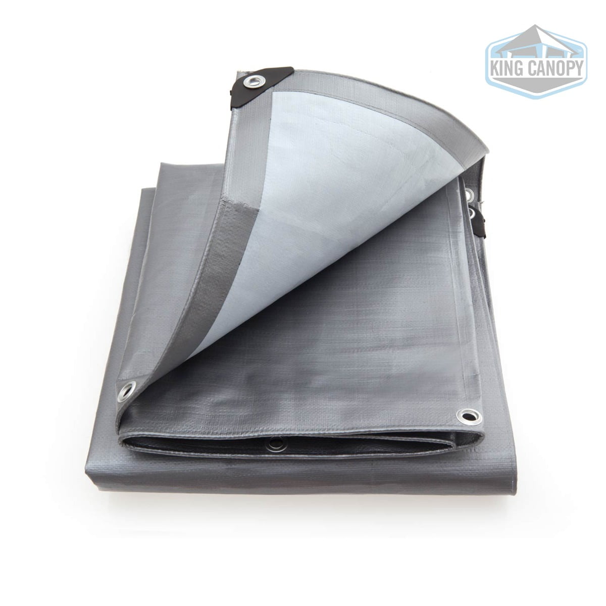 King Canopy Silver/White Super Heavy Duty Tarp 30X30