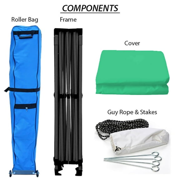 King Canopy Tuff Tent 10x15 ft Instant Pop up Canopy , Green Cover