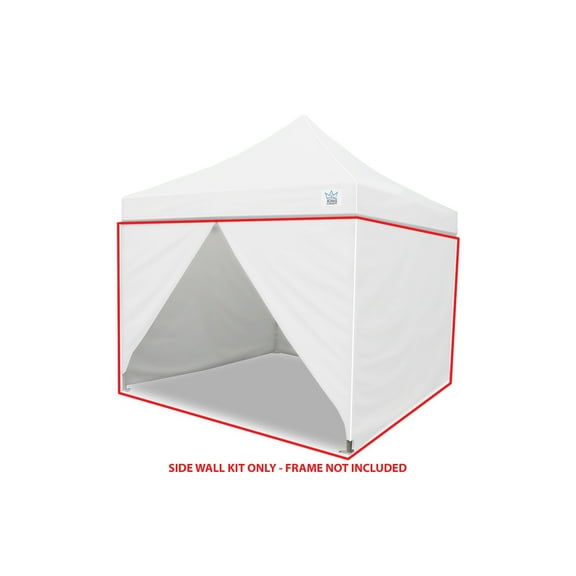 King Canopy Universal Instant 10x10 Side Walls - 4 Pack, White