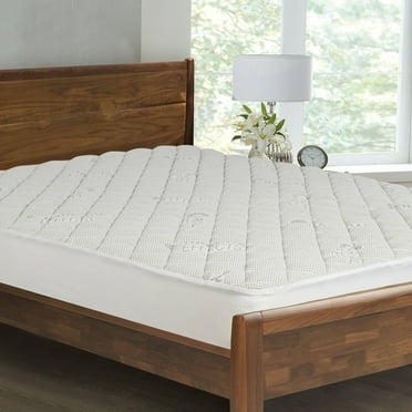 King Charcoal Effects Fitted Mattress Pad