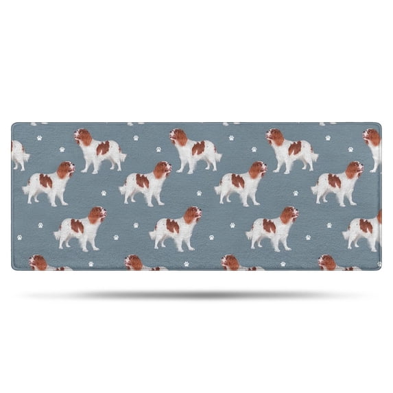 King Charles Cavalier Bathroom Rugs Mat,Non Slip Microfiber Bathroom Rug,Rubber Backing,Soft Bathroom Mats for Bathroom Floor,Tub and Shower,60x24in(150x60cm)
