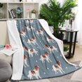 thumbnail image 1 of King Charles Cavalier Blanket,Comfortable Soft Flannel Throw Blanket,All Season,Warm Lightweight Blankets for Sofa Bed Couch Living Room Chair,60"x80"(150x200cm), 1 of 4