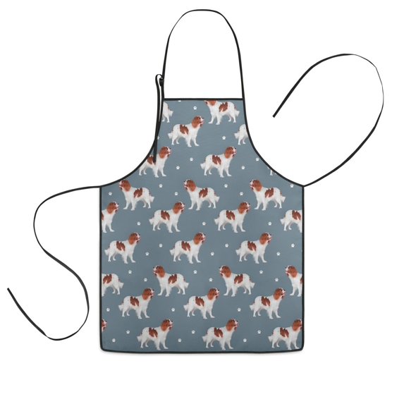 King Charles Cavalier Kids Aprons for Girls and Boys,Adjustable Neck Strap Toddler Aprons for Kids Cooking Baking