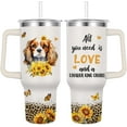 thumbnail image 1 of King Charles Cavalier Tumbler for Womens,Vacuum Insulated Travel Cup 40oz, 1 of 6