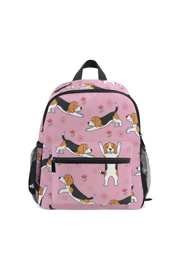 King Charles Dog Pattern Mini Backpack Cute Small Backpack with Chest Strap and Whistle Ages 3-8