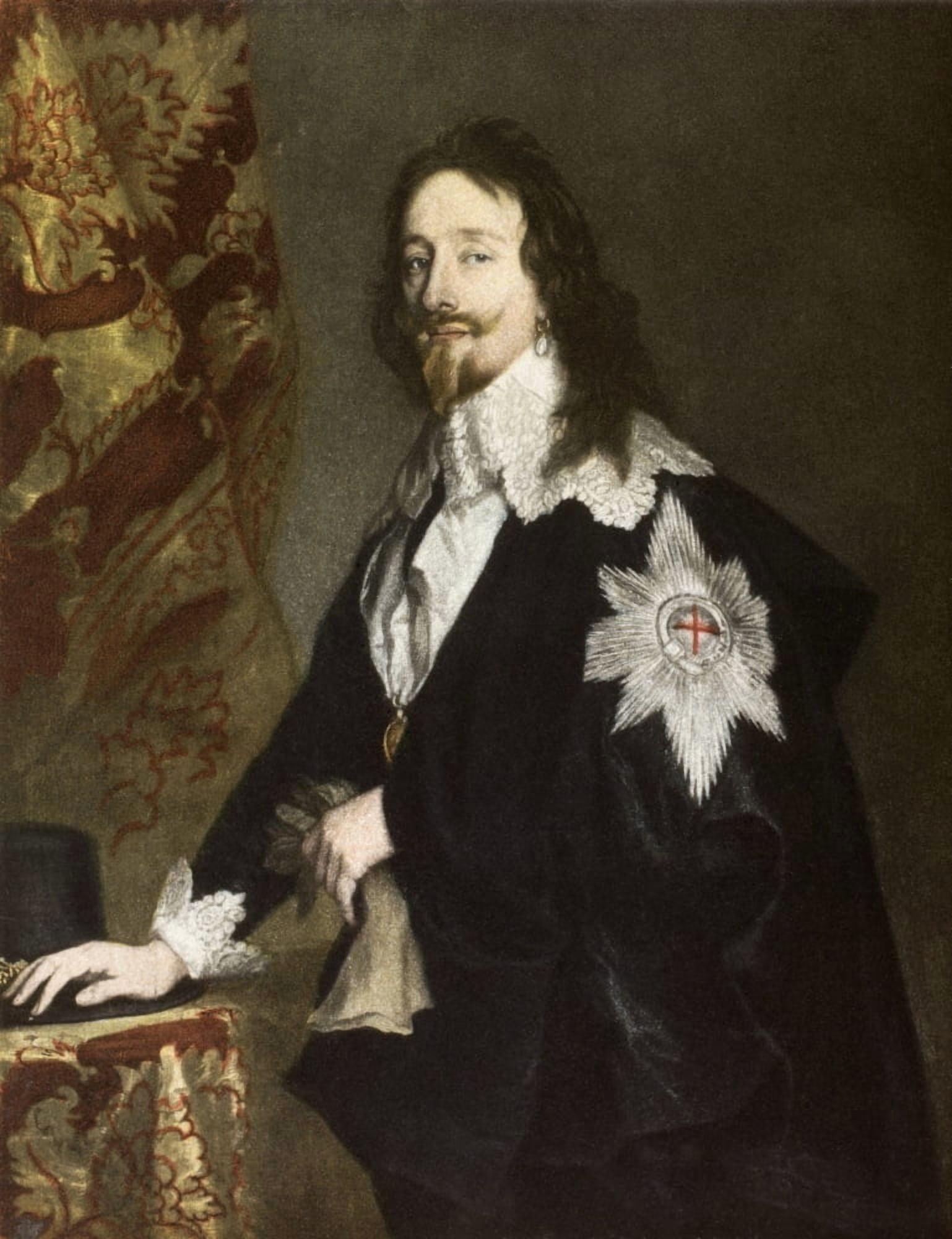 King Charles I Of England 1600 - 1649 From A Painting By Sir Peter Lely After Vandyck From Memoirs Of The Martyr King By Allan Fea Published 1905 Canvas Art - Ken Welsh Design Pics (12 x 16)