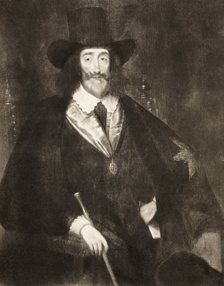 King Charles I Of England 1600 - 1649 As He Sat At His Trial After A Painting By Edward Bower From Memoirs Of The Martyr King By Allan Fea Published 1905 Canvas Art - Ken Welsh Design Pics (13 x 16)