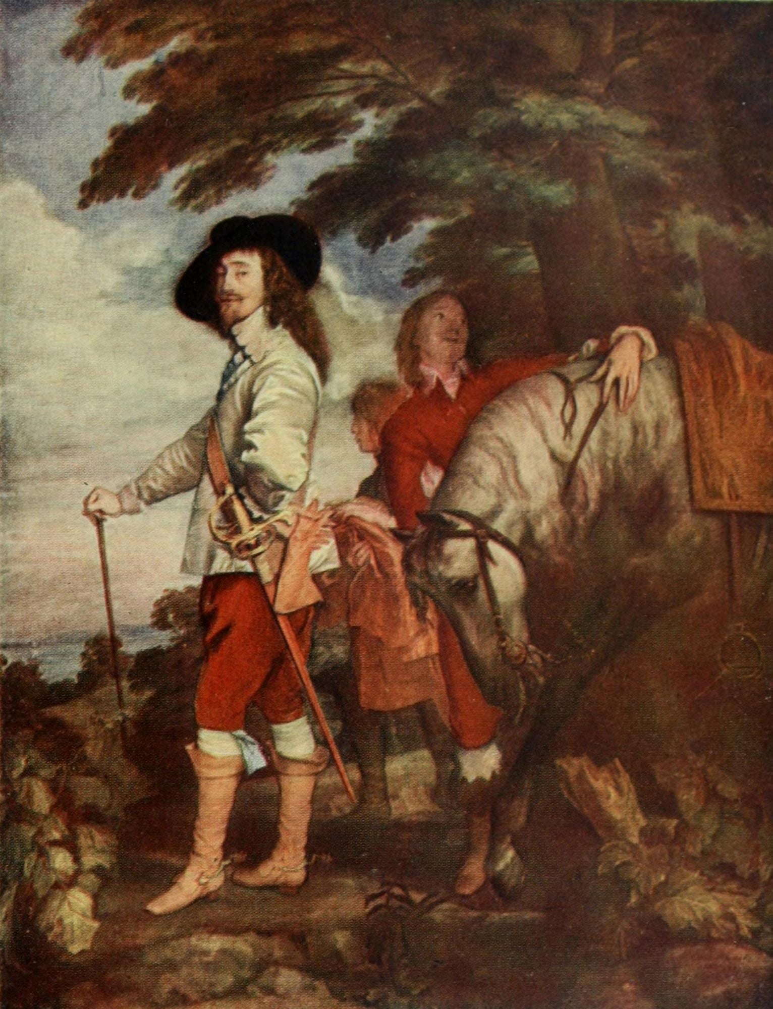 King Charles I History of Painting 1911 Canvas Art - Anthony Van Dyck (24 x 36)
