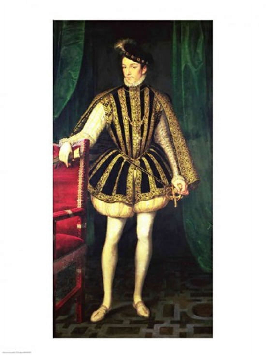 King Charles IX of France Canvas Art - Francois Clouet (18 x 24)