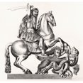 thumbnail image 1 of King Charles Ii Of England Represented As St George Slaying The Dragon 17Th Century Equestrian Statue By Gottfried Leig, 1 of 3