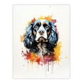 thumbnail image 1 of King Charles Spaniel Lovers Gift Watercolour Pet Portrait Painting Artwork Large Wall Art Poster Print Thick Paper 18X24 Inch, 1 of 5