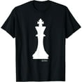 thumbnail image 1 of King Chess Piece Halloween Costume Chess Club Shirt T-ShirtMen and women, White Black T-shirt, size: Extra large S-1301XL, 1 of 4