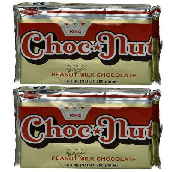 King Chocnut Peanut Milk Chocolate Candy, 200g, Pack of 2