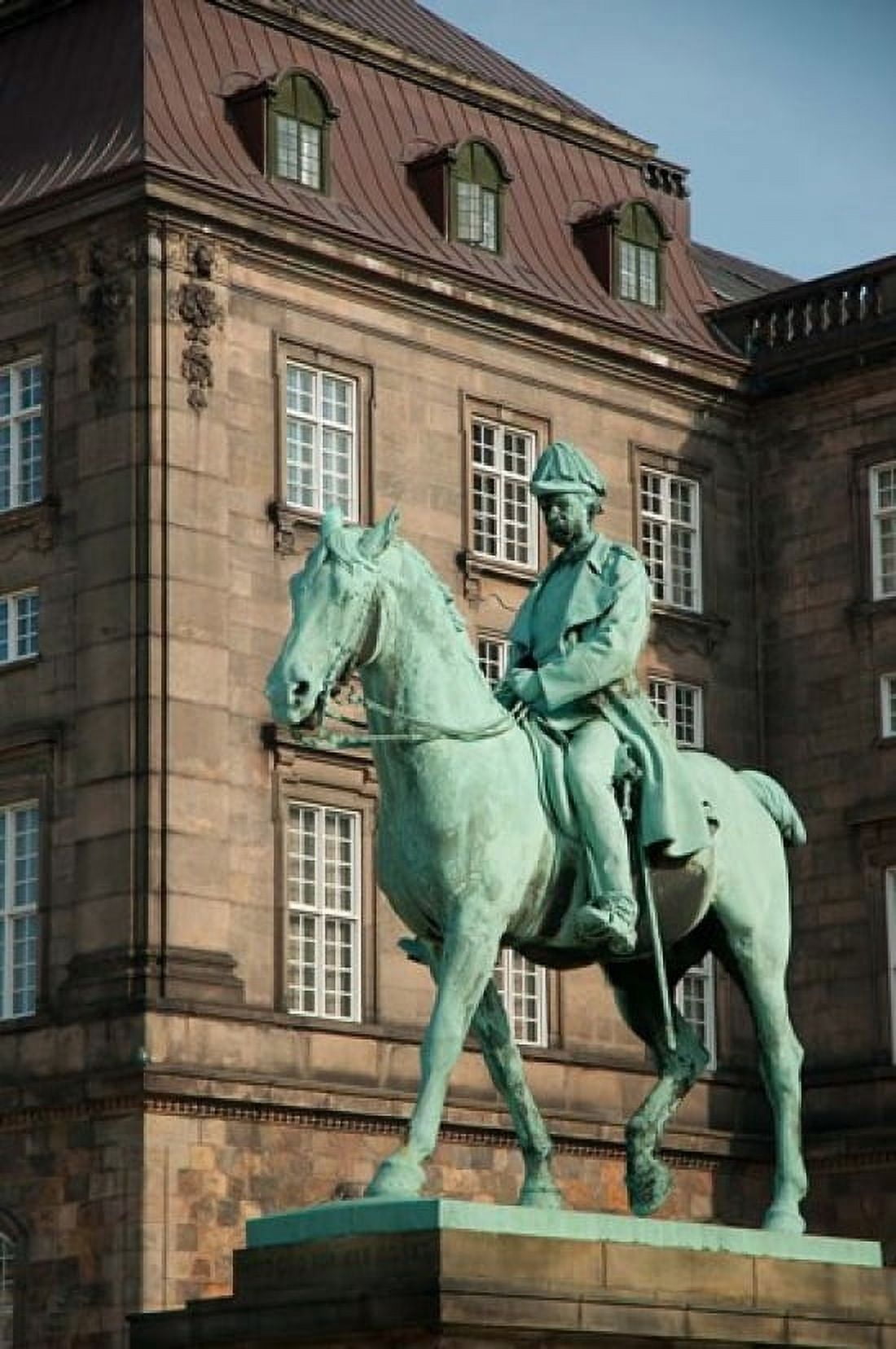 King Christian IX Statue Canvas Art - Inger Hogstrom DanitaDelimont (15 x 22)