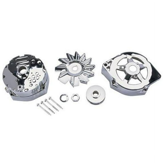 King Chrome Alternator Dress Up Kit for 1969-85 GM 10SI Alternators