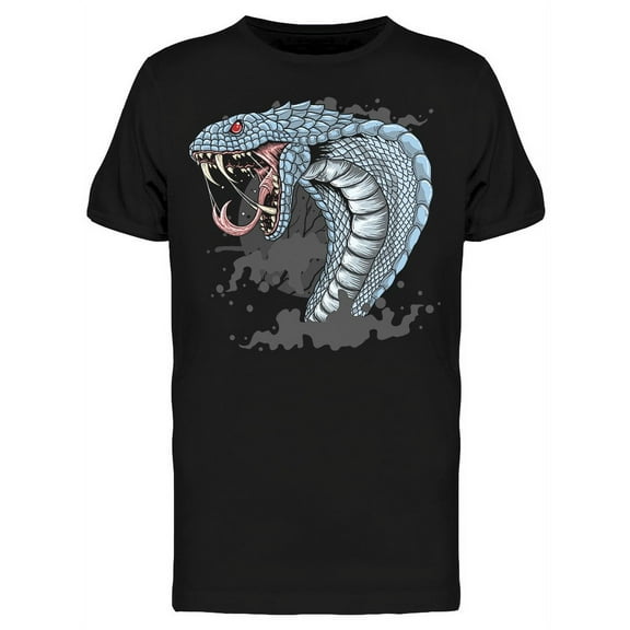 King Cobra Head Graphic T-Shirt Men -Image by Shutterstock, Male x-Large