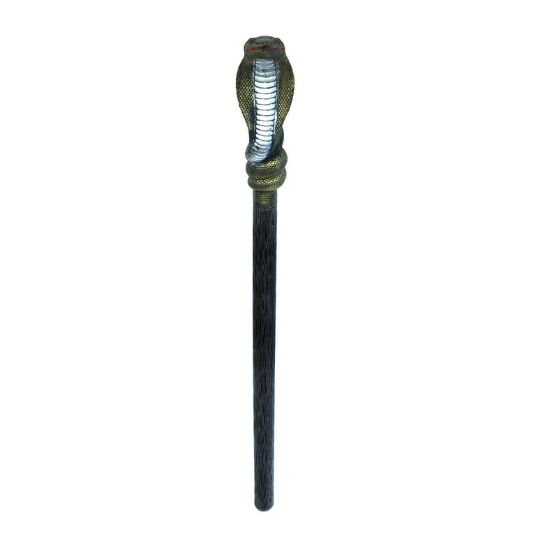 Cobra Snake King Scepter Warlock Staff Wizard Stick Halloween Costume Accessory Cobra Snake King Scepter Warlock Staff Wizard Stick Halloween Costume Accessory