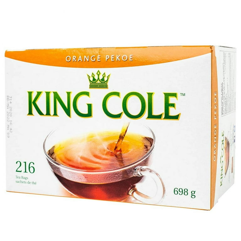 King Cole Orange Pekoe Tea Bags, 216 Count, Naturally Caffeinated