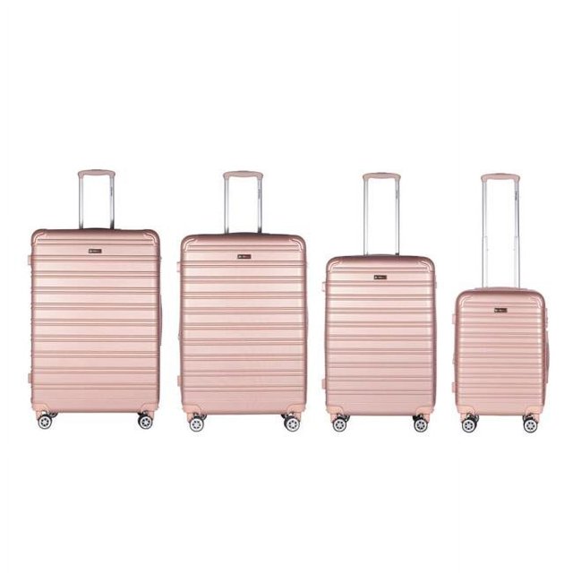 King Collection 4pc Rose Gold Luggage Set(20/26/28/30')