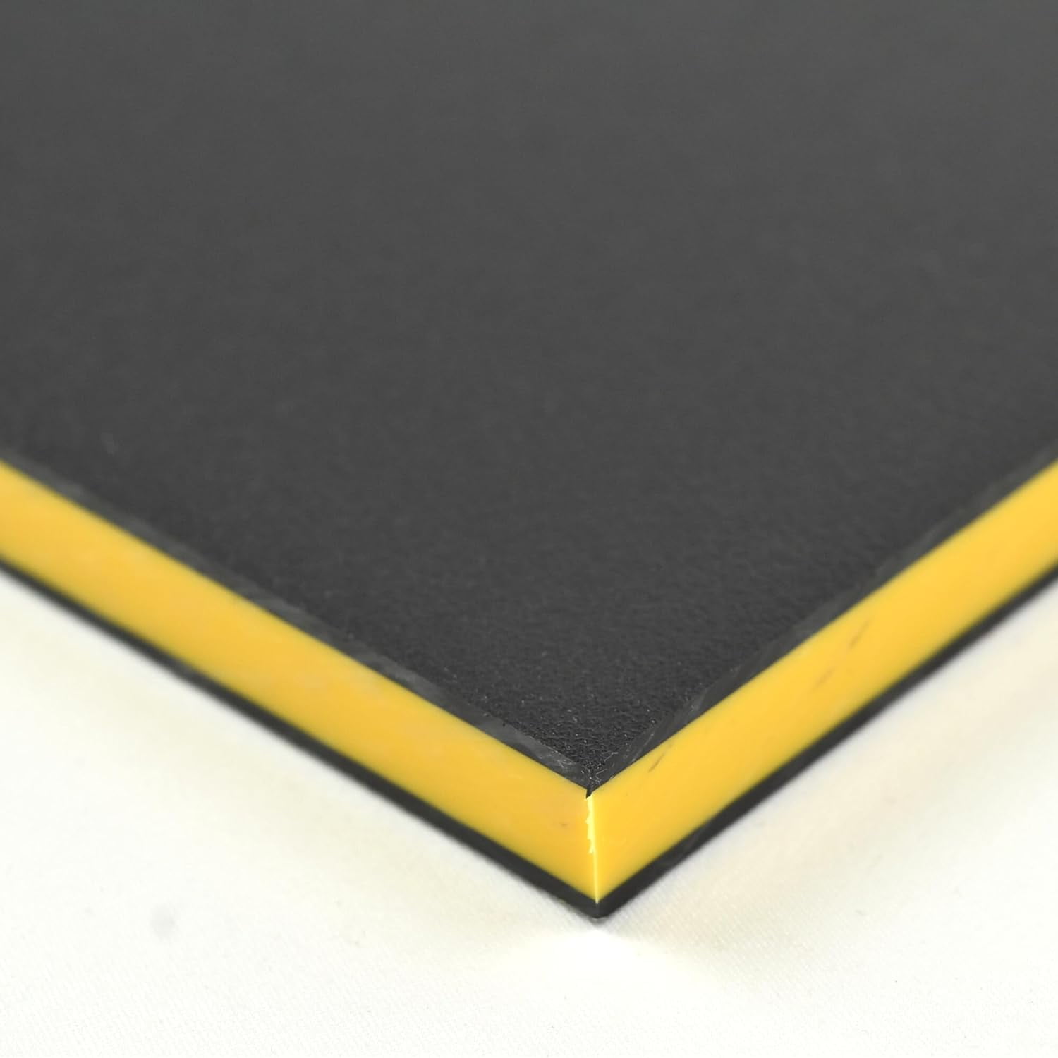 King Color Plastic Sheet 1 2 X 12 X 24 Black Yellow Black Color king-color-plastic-sheet-1-2-x-12-x-24-black-yellow-black-color