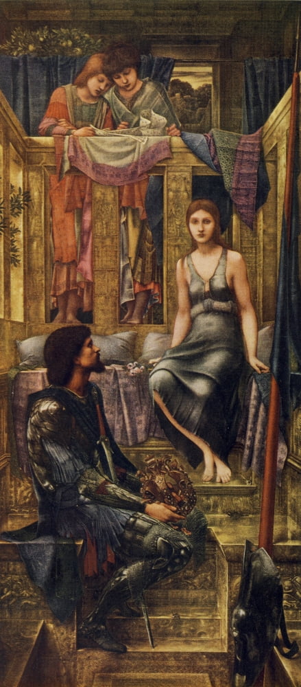 King Cophetua & the Beggar Maid The Worlds Greatest Paintings 1934 Canvas Art - Edward Burne-Jones (24 x 36)