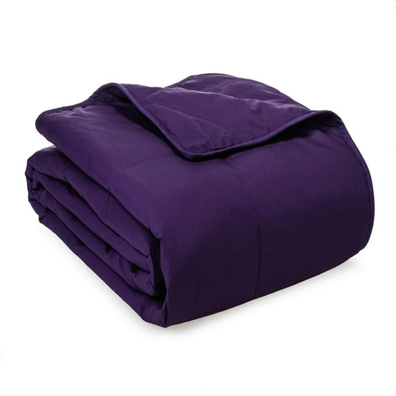 King Cottonloft Soft and Warm All Natural Breathable Hypoallergenic Cotton Blanket, Purple